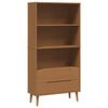 vidaXL &Beta;&iota;&beta;&lambda;&iota;&omicron;&theta;ή&kappa;&eta; MOLDE 85 x 35 x 170,5 &epsilon;&kappa; &Mu;&alpha;&sigma;ί&phi; &Xi;ύ&lambda;&omicron; &Pi;&epsilon;ύ&kappa;&omicron;&upsilon; &Kappa;&alpha;&rho;&alpha;&mu;έ&lambda;&alpha;