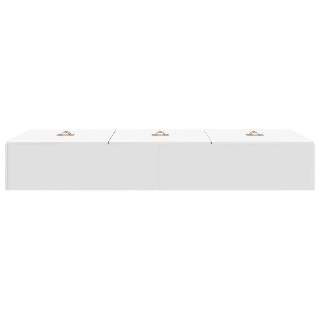 vidaXL Κρεβάτι αποθήκευσης Λευκό 75x190 cm