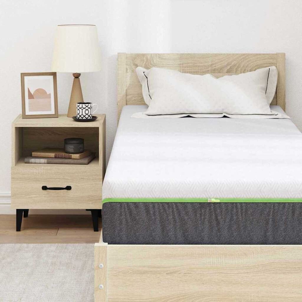 vidaXL Στρώμα Λευκό, Γκρι 70 x 200 cm Pěna