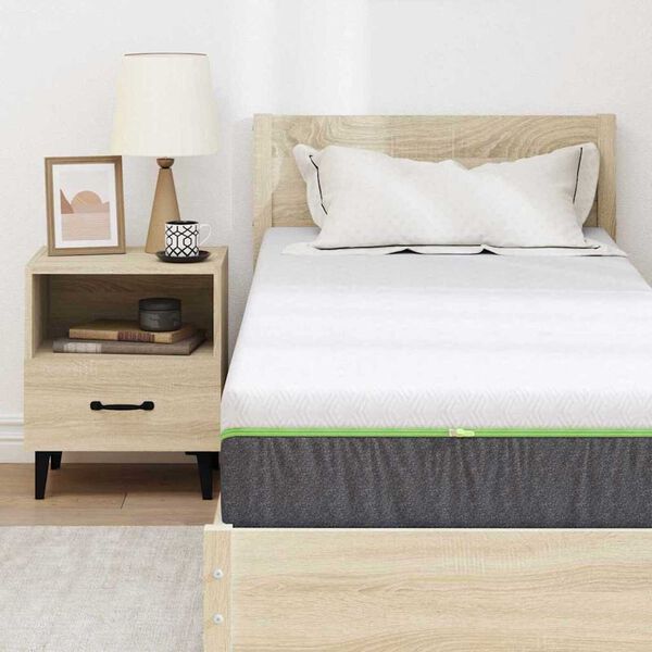 vidaXL Στρώμα Λευκό, Γκρι 70 x 200 cm Pěna