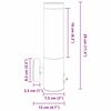 vidaXL Εξωτερικά Φωτιστικά Τοίχου 2 pcs Μαύρο 12 x 7.5 x 29 εκ