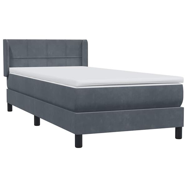 vidaXL &Kappa;&rho;&epsilon;&beta;ά&tau;&iota; Boxspring &mu;&epsilon; &Sigma;&tau;&rho;ώ&mu;&alpha; &Sigma;&kappa;&omicron;ύ&rho;&omicron; &Gamma;&kappa;&rho;&iota; 90x210 &epsilon;&kappa;. &Beta;&epsilon;&lambda;&omicron;ύ&delta;&iota;&nu;&omicron;