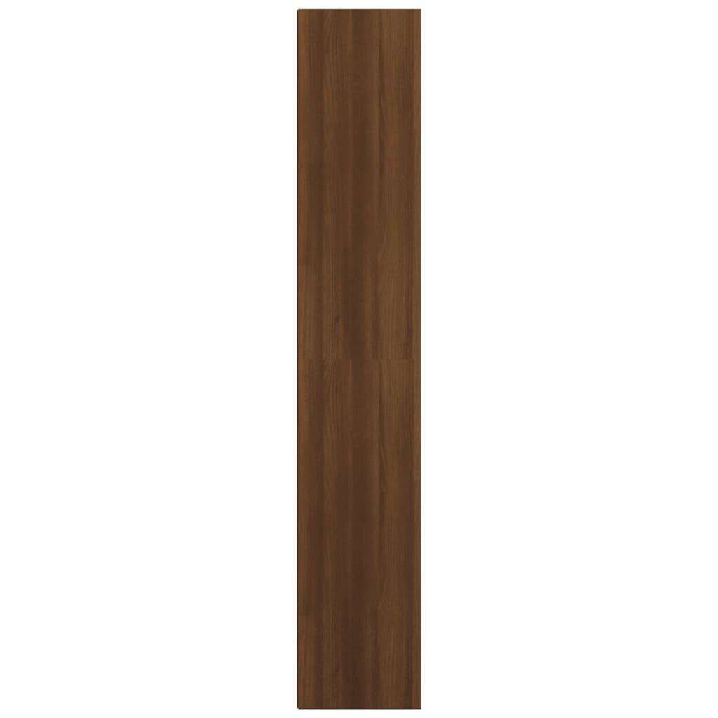 vidaXL Βιβλιοθήκη Καφέ Δρυς 36 x 30 x 171 εκ. από Επεξεργασμένο Ξύλο