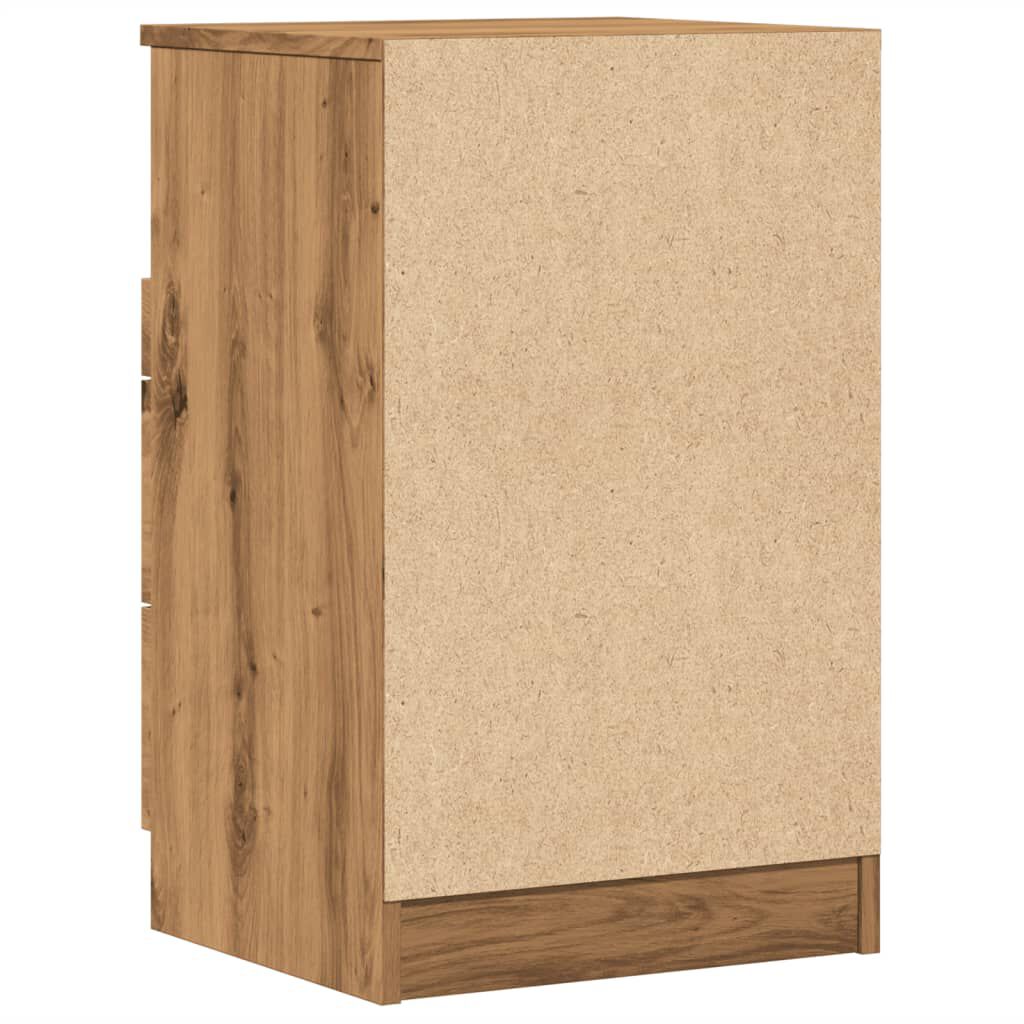 vidaXL Κομοδίνο Αρτισιανή Δρυς 40x36x65 εκ. από Επεξεργασμένο Ξύλο