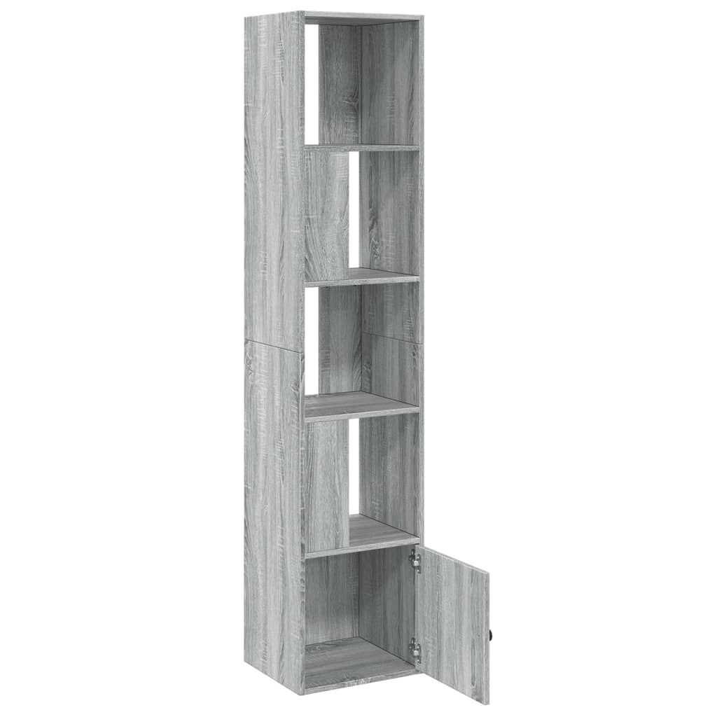 vidaXL Βιβλιοθήκη Γκρι Sonoma 40x36x189 εκ. από Επεξεργ. Ξύλο