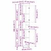 vidaXL Ντουλάπι Μπάνιου με πόρτα TULUM Καφέ δρυς 37 x 31.5 x 203 εκ
