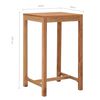 vidaXL Τραπέζι Μπαρ Κήπου 60 x 60 x 105 εκ. από Μασίφ Ξύλο Teak