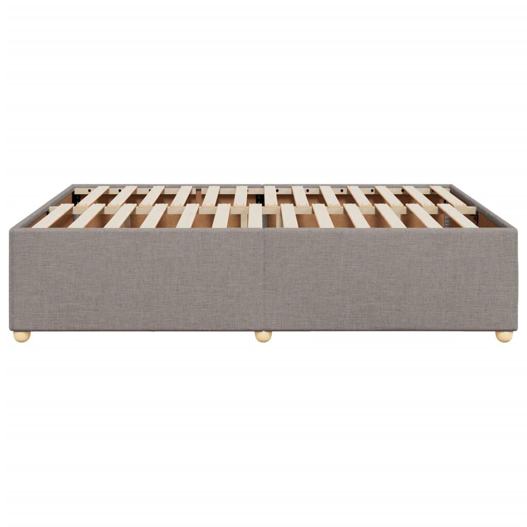 vidaXL Σκελετός Κρεβατιού Χωρίς Στρώμα Taupe 140x190 εκ. Υφασμάτινο