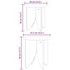 vidaXL Τραπεζάκι σαλονιού 2 pcs Φυσικό 41.5 x 41.5 x 44 cm
