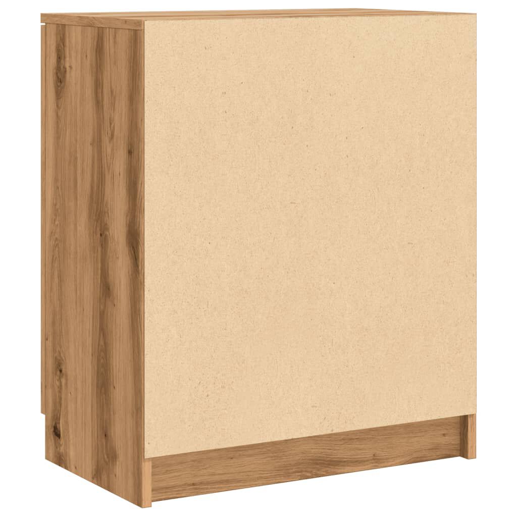 vidaXL Παπουτσοθήκη Αρτισιανή Δρυς 59x35x70 εκ. Επεξ. Ξύλο