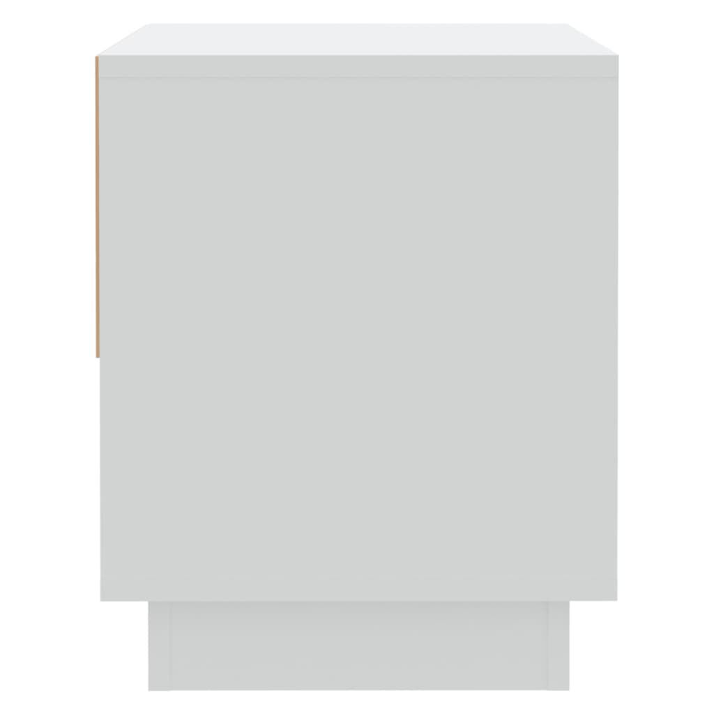 vidaXL Κομοδίνα 2 τεμ. Λευκά 45 x 34 x 44 εκ. από Μοριοσανίδα