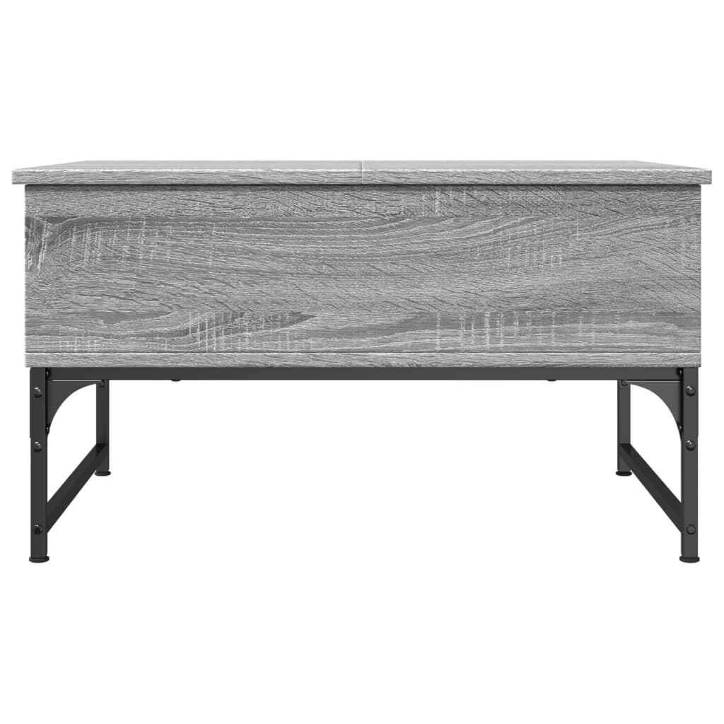 vidaXL Τραπεζάκι Σαλονιού Γκρι Sonoma 70x50x40 εκ. Επεξ. Ξύλο/Μέταλλο