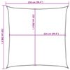 vidaXL Πανί Σκίασης Μπεζ 2,5 x 2,5 μ. από HDPE 160 γρ./μ²