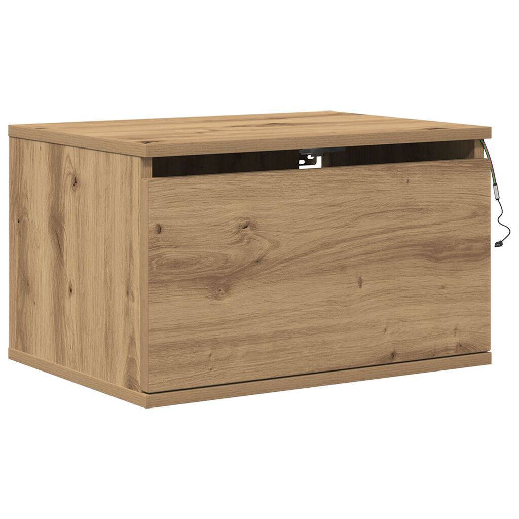 κουζίνας κομοδίνο vidaXL με LED τοίχου Artisan Oak 50x36x30 εκ.