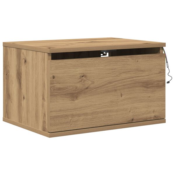 κουζίνας κομοδίνο vidaXL με LED τοίχου Artisan Oak 50x36x30 εκ.
