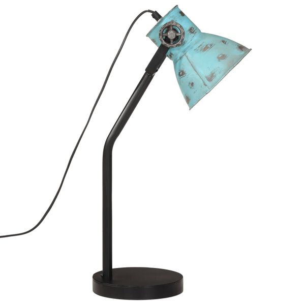 vidaXL Φωτιστικό Γραφείου 25 W Αντικέ Μπλε 17x17x60 εκ. Ε27