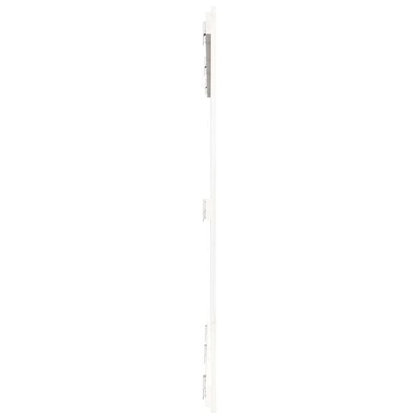 vidaXL Κεφαλάρι Τοίχου Λευκό 159,5x3x110 εκ. από Μασίφ Ξύλο Πεύκου