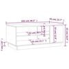 vidaXL Τραπεζάκι Σαλονιού Καπνιστή Δρυς 102x55x43 εκ. Επεξεργ. Ξύλο