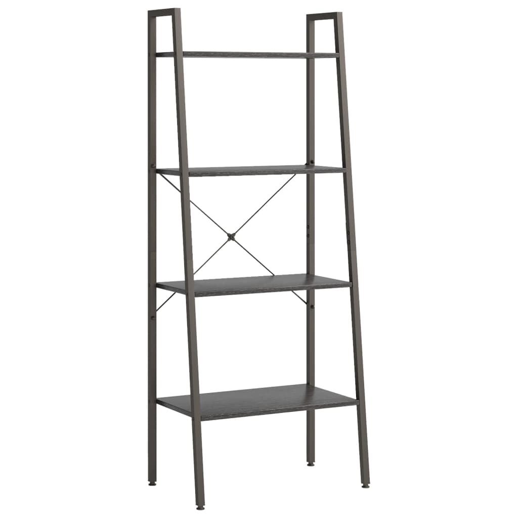 vidaXL Ραφιέρα Όρθια 4 Επιπέδων Μαύρη 56 x 35 x 140 εκ.