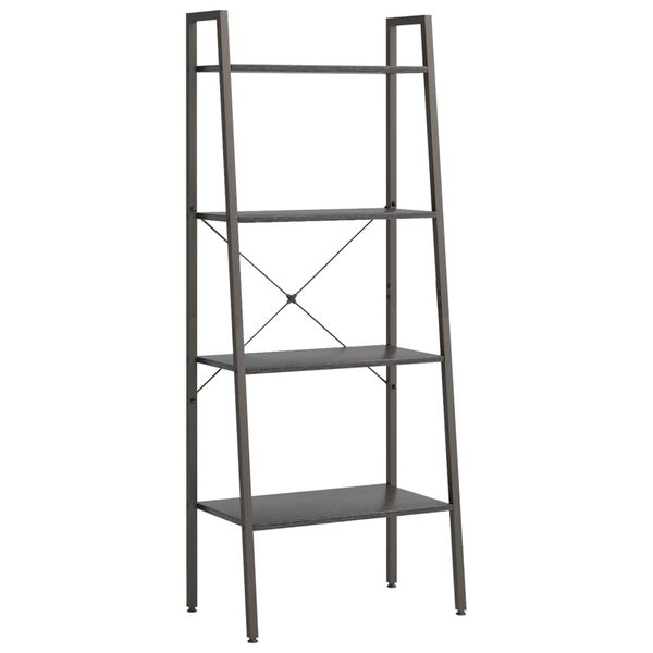 vidaXL Ραφιέρα Όρθια 4 Επιπέδων Μαύρη 56 x 35 x 140 εκ.