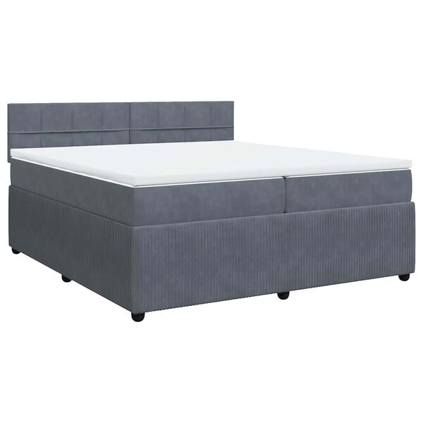 vidaXL &Kappa;&rho;&epsilon;&beta;ά&tau;&iota; Boxspring &mu;&epsilon; &Sigma;&tau;&rho;ώ&mu;&alpha; &Sigma;&kappa;&omicron;ύ&rho;&omicron; &Gamma;&kappa;&rho;&iota; 200x200 &epsilon;&kappa;. &Beta;&epsilon;&lambda;&omicron;ύ&delta;&iota;&nu;&omicron;