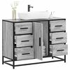 vidaXL Ντουλάπι Μπάνιου Νιπτήρα Γκρι Sonoma 80 x 33 x 60εκ. Επεξ. Ξύλο