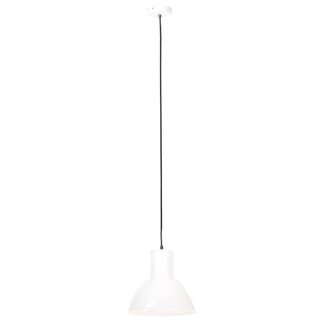 vidaXL Φωτιστικό Κρεμαστό Στρογγυλό 25 W Λευκό 28,5 εκ. Ε27