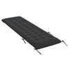 vidaXL Μαξιλάρι Ξαπλώστρας Μαύρο 160x50x10 εκ. Συνθετικό Καστόρι