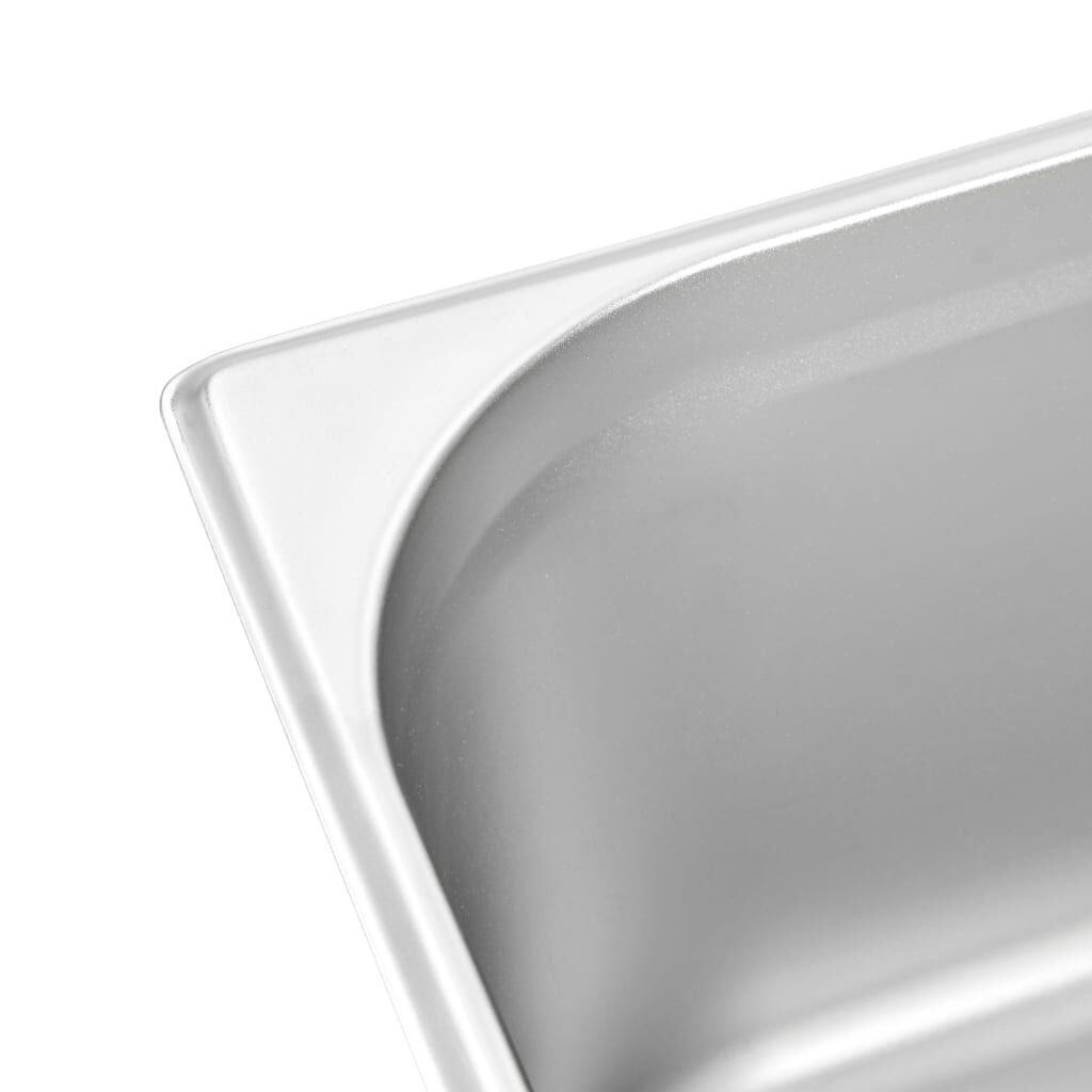 vidaXL Λεκάνες Gastronorm 2 τεμ. GN 1/1 200 χιλ. από Ανοξείδωτο Ατσάλι