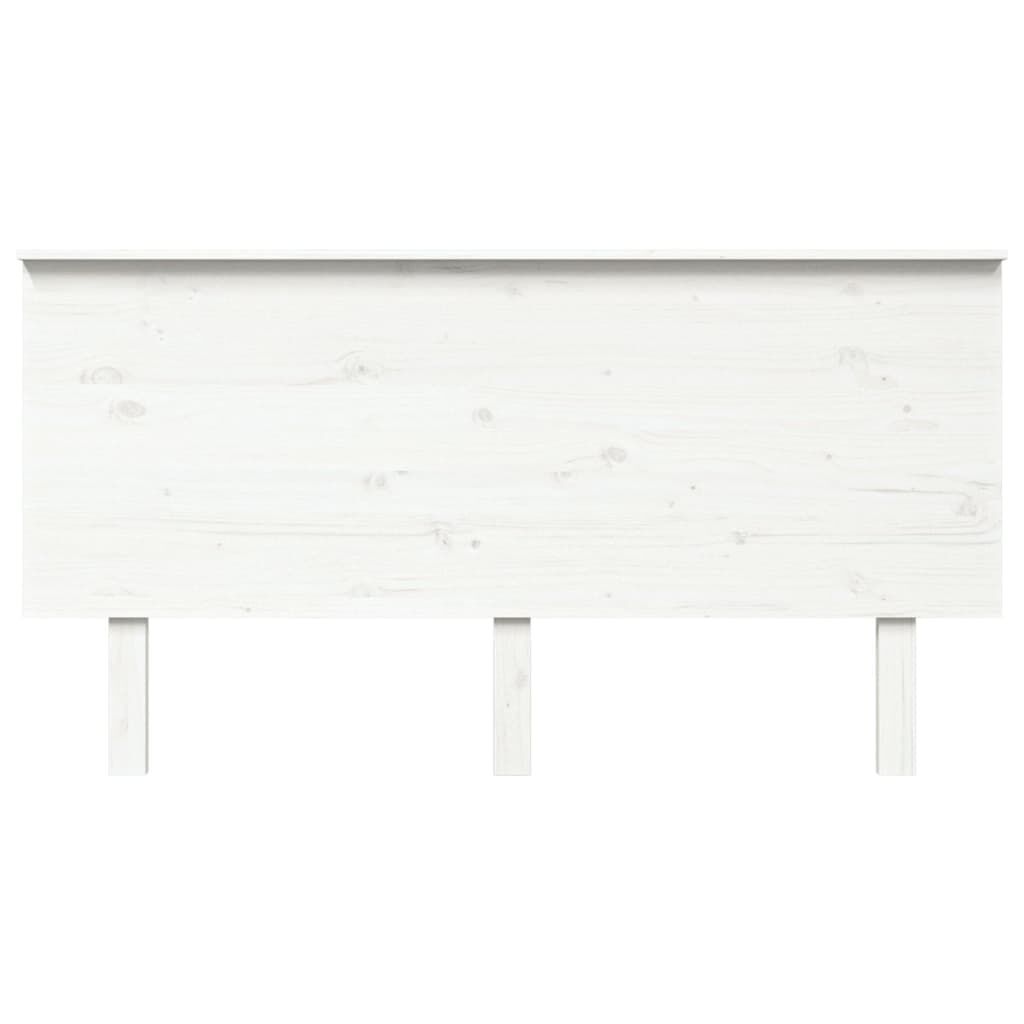 vidaXL Κεφαλάρι Κρεβατιού Λευκό 154x6x82,5 εκ. Μασίφ Ξύλο Πεύκου
