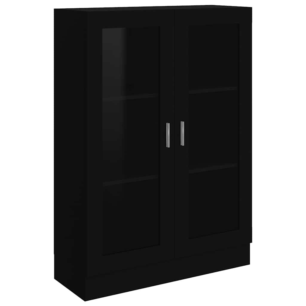 vidaXL Βιτρίνα Μαύρη 82,5 x 30,5 x 115 εκ. Επεξ. Ξύλο