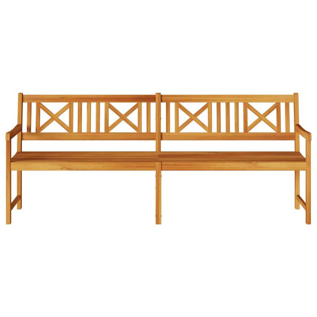 vidaXL Παγκάκι κήπου Καφέ 220 x 56 x 90εκ Μασίφ ξύλο ακακίας