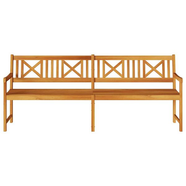 vidaXL Παγκάκι κήπου Καφέ 220 x 56 x 90εκ Μασίφ ξύλο ακακίας