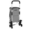 vidaXL Καρότσι Αγορών Γκρι 47 x 39 x 100.5 εκ. Ύφασμα Oxford
