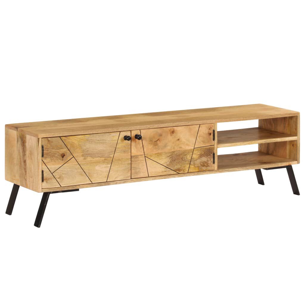 vidaXL Έπιπλο Τηλεόρασης 140 x 30 x 40 εκ. από Μασίφ Ξύλο Μάνγκο