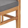 vidaXL Σετ Τραπεζαρίας Κήπου 3 Τεμ. από Μασίφ Ξύλο Teak με Μαξιλάρια