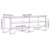 vidaXL Έπιπλο Τηλεόρασης Μαύρο 122 x 34 x 41 εκ. Επεξεργασμένο Ξύλο