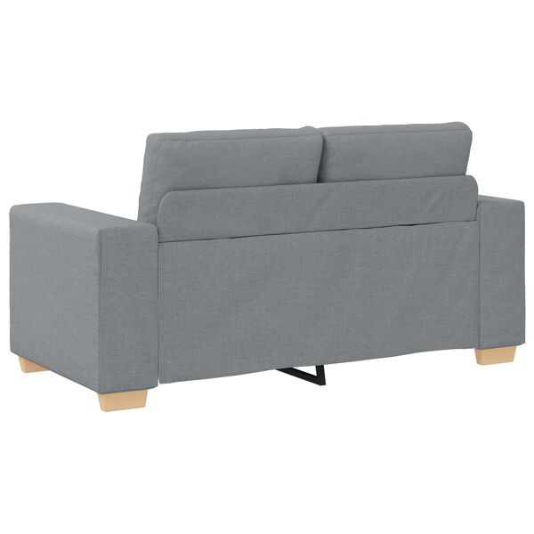 vidaXL Σετ Καναπέ με μαξιλάρι με μαξιλάρι 3 pcs Γκρι ύφασμα