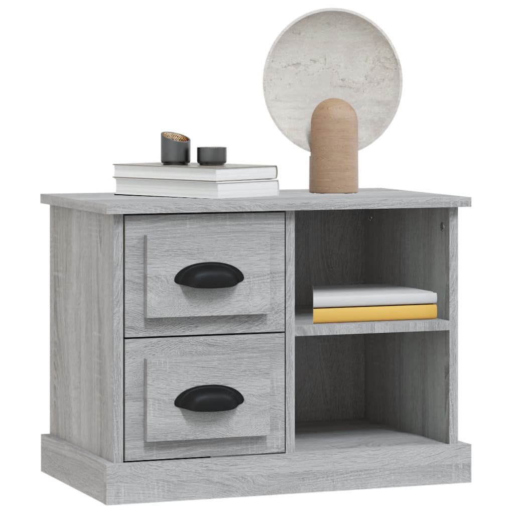vidaXL Κομοδίνο Γκρι Sonoma 60 x 35,5 x 45 εκ.