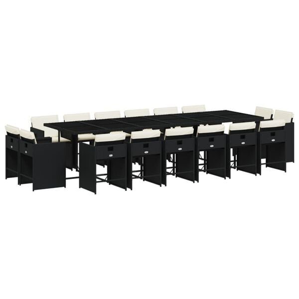 vidaXL &Sigma;&epsilon;&tau; &Tau;&rho;&alpha;&pi;&epsilon;&zeta;&alpha;&rho;ί&alpha;&sigmaf; &Kappa;ή&pi;&omicron;&upsilon; 17 &tau;&epsilon;&mu; &Mu;&alpha;ύ&rho;&omicron; &alpha;&pi;ό &Sigma;&upsilon;&nu;&theta;. &Rho;&alpha;&tau;ά&nu; &mu;&epsilon; &Mu;&alpha;&xi;&iota;&lambda;ά&rho;&iota;&alpha;