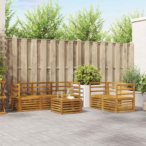 vidaXL &Sigma;&epsilon;&tau; &Kappa;&alpha;&nu;&alpha;&pi;έ &Sigma;&tau;&epsilon;&rho;&epsilon;ό &Xi;ύ&lambda;&omicron; &Alpha;&kappa;&alpha;&kappa;ί&alpha;&sigmaf;