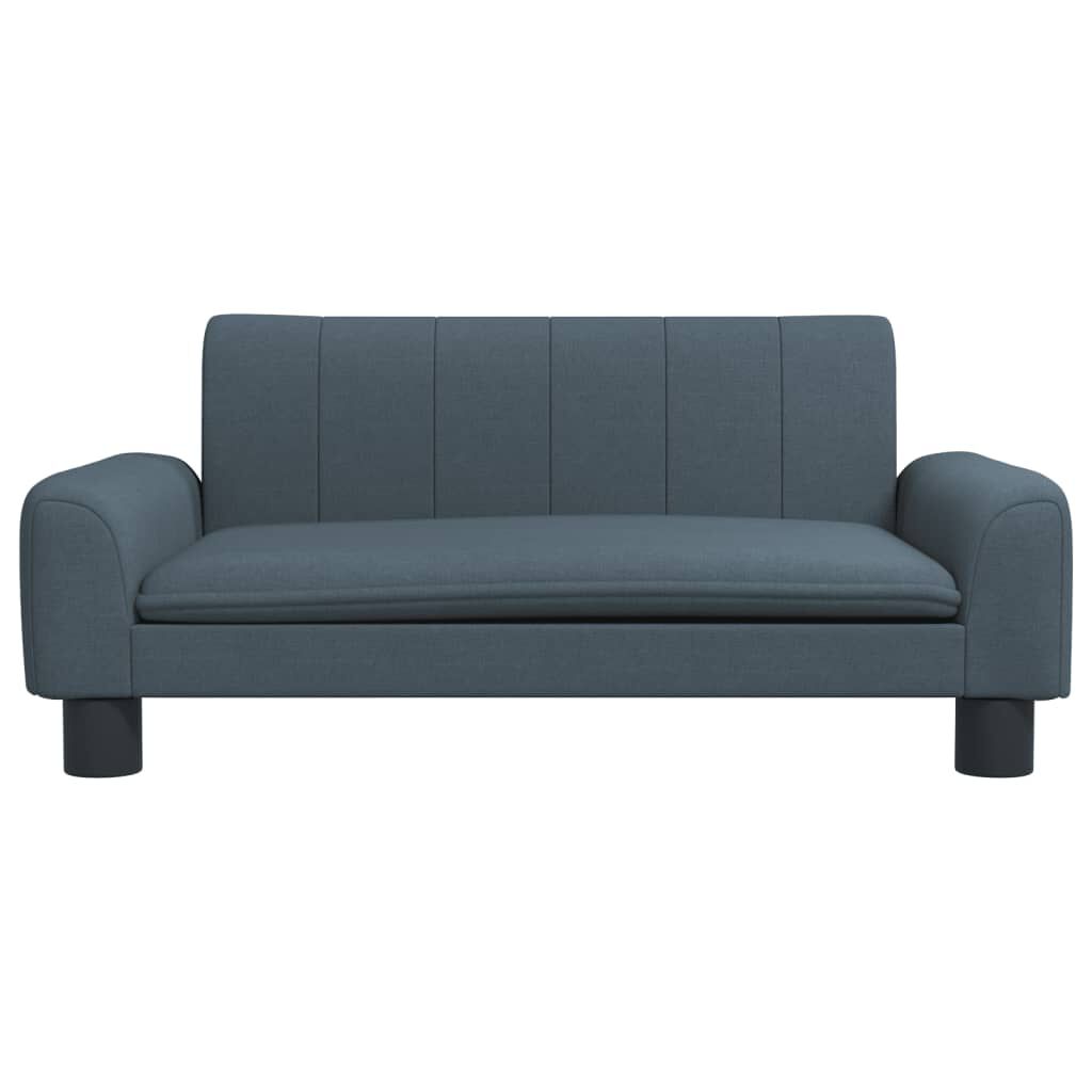 vidaXL Καναπές Παιδικός Σκούρο Γκρι 70x45x30 εκ. από Ύφασμα