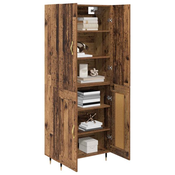 vidaXL Highboard &Pi;&alpha;&lambda;&iota;ό &Xi;ύ&lambda;&omicron; 69,5 x 34 x 180 &epsilon;&kappa;. &Epsilon;&pi;&epsilon;&xi;&epsilon;&rho;&gamma;&alpha;&sigma;&mu;έ&nu;&omicron; &xi;ύ&lambda;&omicron;