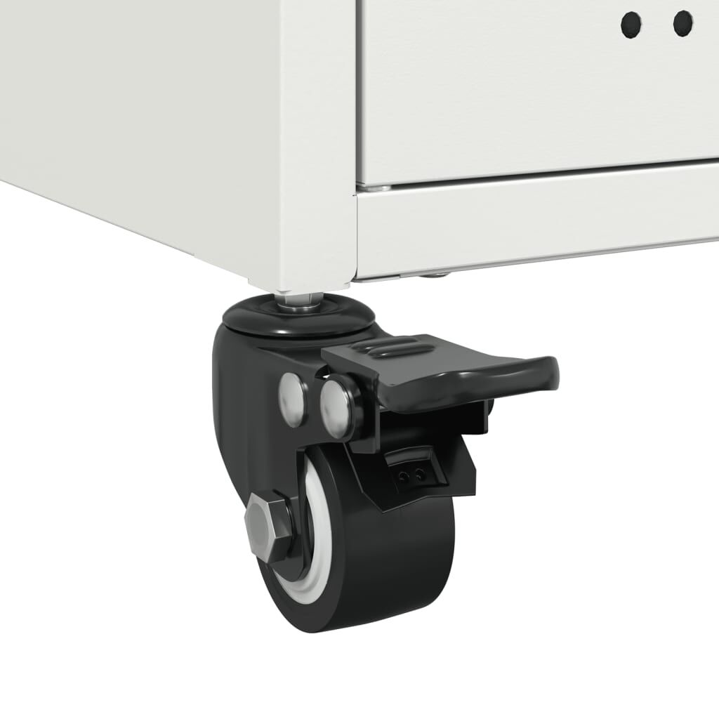 vidaXL Έπιπλο Τηλεόρασης Λευκό 68 x 39 x 43,5 εκ. Χάλυβας