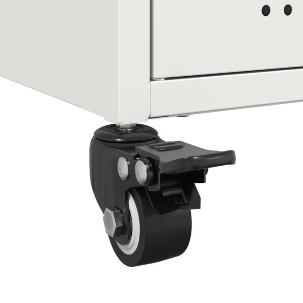 vidaXL Έπιπλο Τηλεόρασης Λευκό 68 x 39 x 43,5 εκ. Χάλυβας