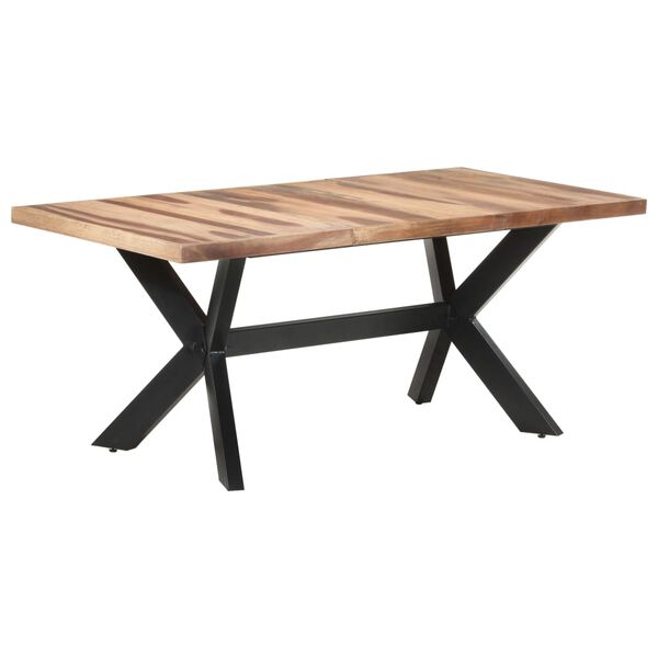 vidaXL Τραπεζαρία 180 x 90 x 75 εκ. Μασίφ Ξύλο & Μελί Φινίρισμα