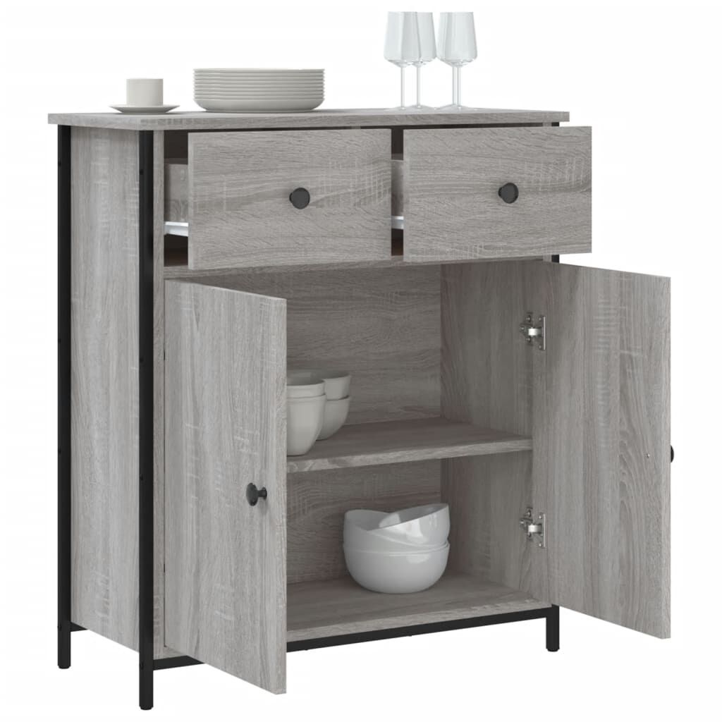 vidaXL Ντουλάπι Γκρι Sonoma 70 x 30 x 80 εκ. από Επεξεργ. Ξύλο