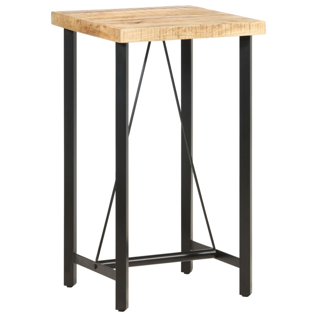 vidaXL Τραπέζι Μπαρ 60 x 60 x 107 εκ. Ακατέργαστο Ξύλο Μάνγκο