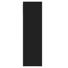 vidaXL Βιβλιοθήκη Μαύρη 88,5 x 27,5 x 88 εκ. από Μοριοσανίδα