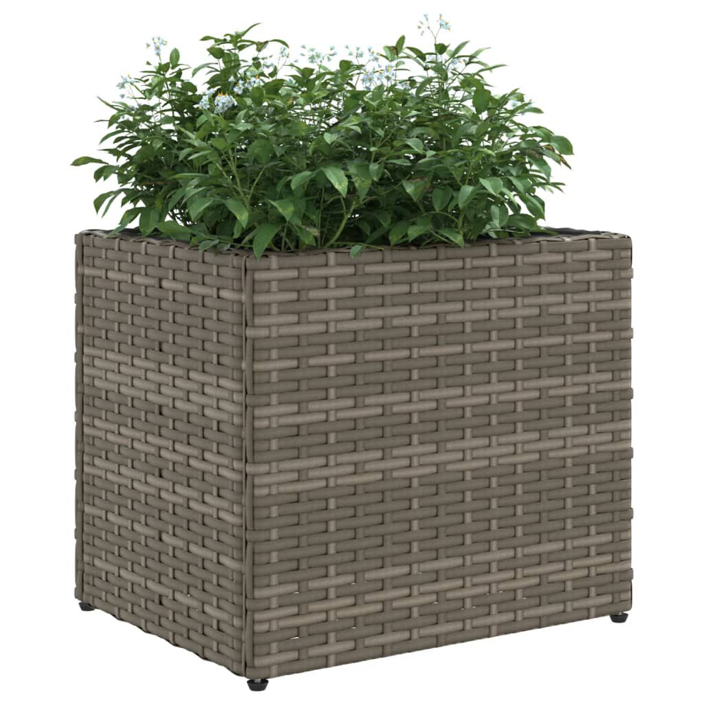 vidaXL Ζαρντινιέρα Κήπου Γκρι 36x30x32 εκ. από Συνθετικό Ρατάν